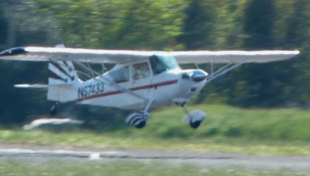 I'm shooting the landing!  See Greg's hands up by his head?